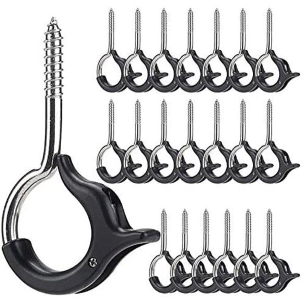 20 Pack Light Hooks for Outside String Lights, Hooks for Outdoor String Lights
